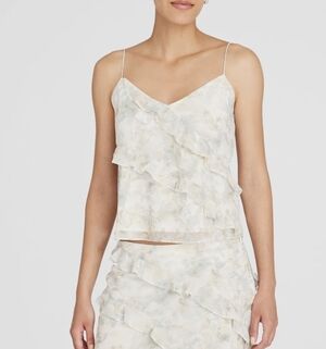 Club Monaco Ruffle Front Camisole Size 4